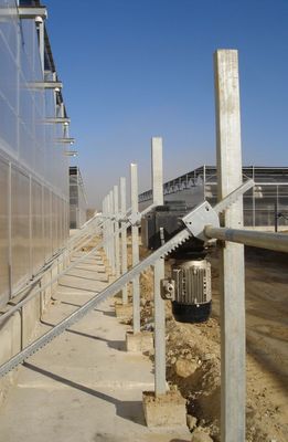 Sürekli havalandırma Seramik raf ve pinyon çelik dişli, bakır alaşımlı rulmanlı
