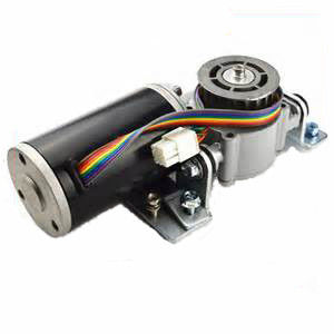 Otomatik kapı donanımları, motor Kapı açma motorr 24VDC 65W 4200RPM gri kaplama IP44