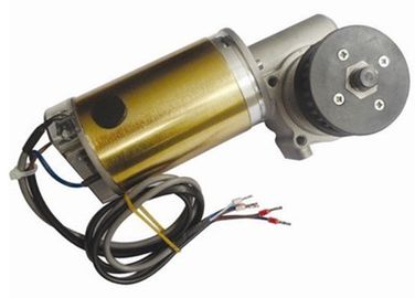 CW ve CCW Round Brushed DC otomatik kayar kapı Motor 24V DC dişli kutusu uzun şaft
