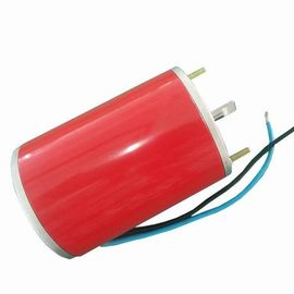 Yakut kırmızı kaplama Otomatik kayar kapı motoru, CW ve CCW, 12VDC 3600 RPM Düşük Gürültü Pürüzsüz Operasyon