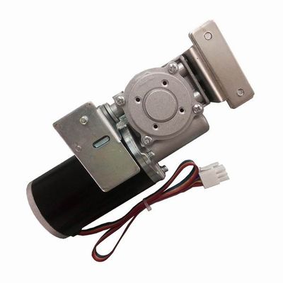 Yuvarlak Motor kasa 24VDC 65W 4200 RPM otomatik kayar kapı Motor kısa turuncu
