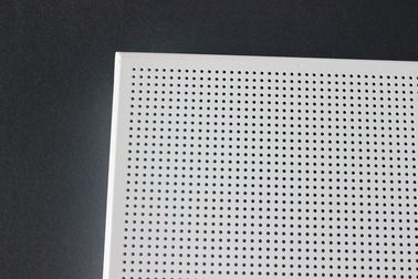 Hava Koşullarına Dayanıklı Akustik Tavan Fayansları Alüminyum / Galvanizli Çelik Beyaz Kaplamalı