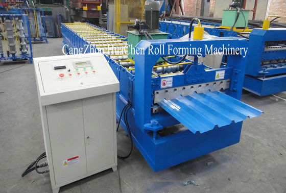 Otomatik Çatı Sayfası Galvanizli Çelik Rulo Şekillendirme Makinesi, 19 Sıralı Silindirli